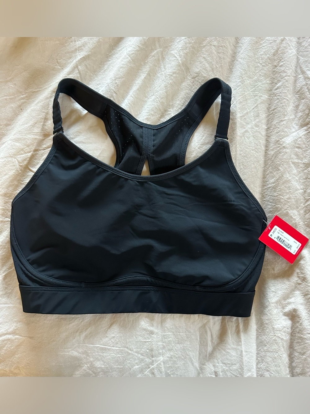 SPANX Black Racerback Sports Bra with Light Support